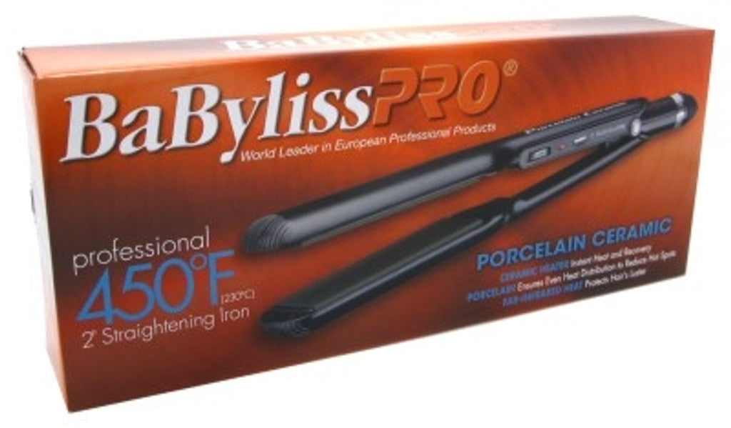 BL Babyliss Pro Flat Iron 2 Inch Porcelain Ceramic