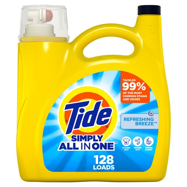Tide Simply Clean & Fresh Liquid Laundry Detergent Daybreak Fresh 128oz