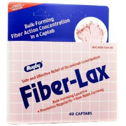 Rugby Fiber-Lax Polycarbo, 500 mg, 60 Capsules