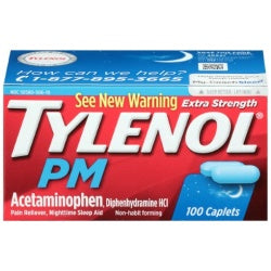 Tylenol Pm Extra Strength Caplet 100ct