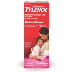 Tylenol Child Bubblegum Susp 4 oz