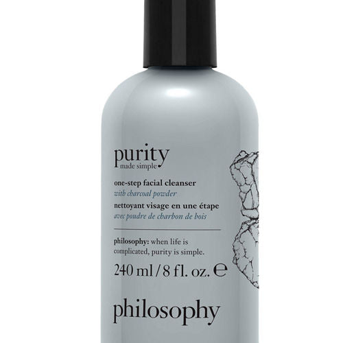 philosophy Purity Made Simple One Step Facial Cleanser with Charcoal Powder 8 oz.
