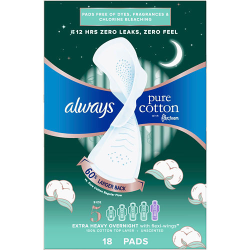 Always Pure Cotton Pads 20 ct.