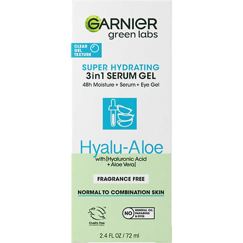 Garnier Green Labs Hyalu-Aloe Hyaluronic Acid Hydrating Serum Gel, 2.4 oz.