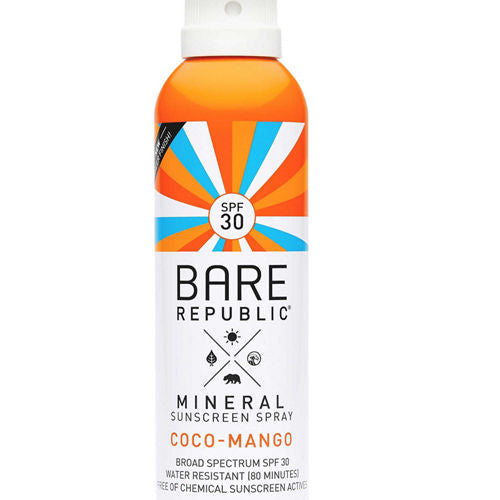 Bare Republic Coco Mango SPF 30 Mineral Sport Spray 6 oz.