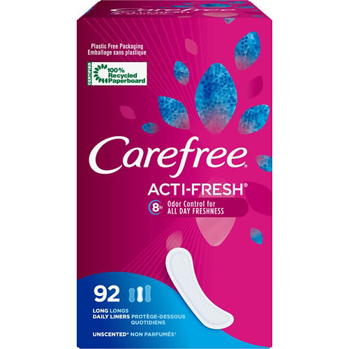 Carefree Acti-Fresh Regular Unscented Pantiliners 120 ct.