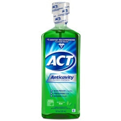 Act Anticavity Fluoride Rinse Alcohol Free Mint 18 Oz by Act