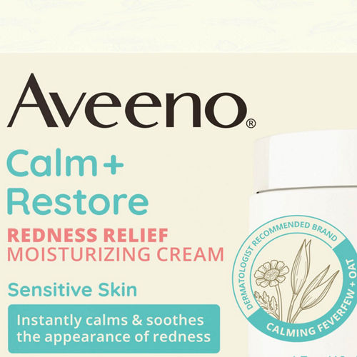 Aveeno Calm & Restore Redness Relief Moisturizing Cream, 1.7 oz.