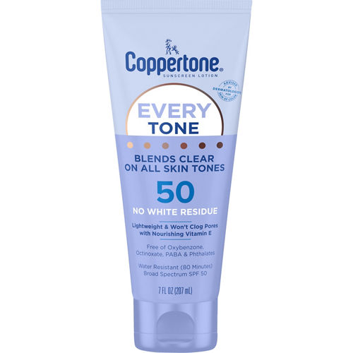 Coppertone Every Tone Lotion SPF 50, 7 oz.