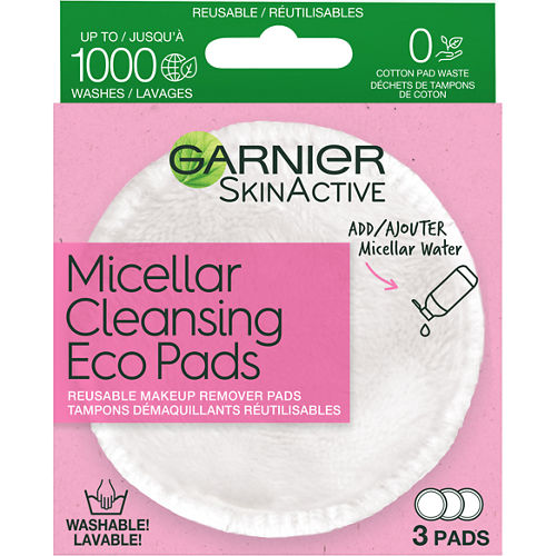 Garnier Skin Active Micellar Cleansing Reusable Eco Pads 3 ct.