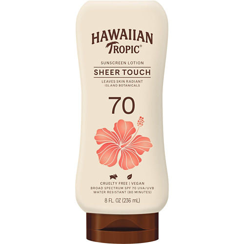 Hawaiian Tropic Sheer Touch SPF 70 Sunscreen Lotion 8 oz.