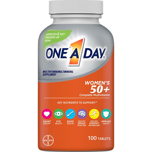 ONE A DAY WOMENS 50 PLUS MULTIVITAMIN TABLETS 100 CT
