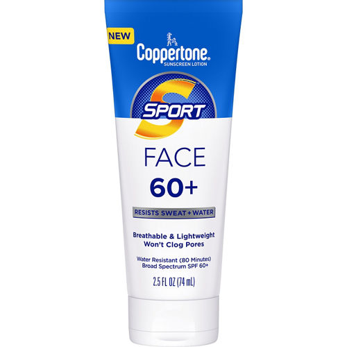 Coppertone Sport Face Lotion SPF 60, 2.5 oz.