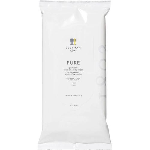 Beekman 1802 Pure Goat Milk Facial Cleansing Wipes Single Pack 30 ct.