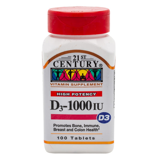 21ST CENTURY VITAMIN D 1000 IU 100 TABLET