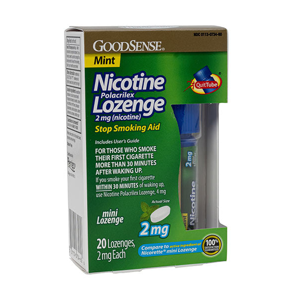 NICOTINE MINI LOZENGES2MG MINT 20