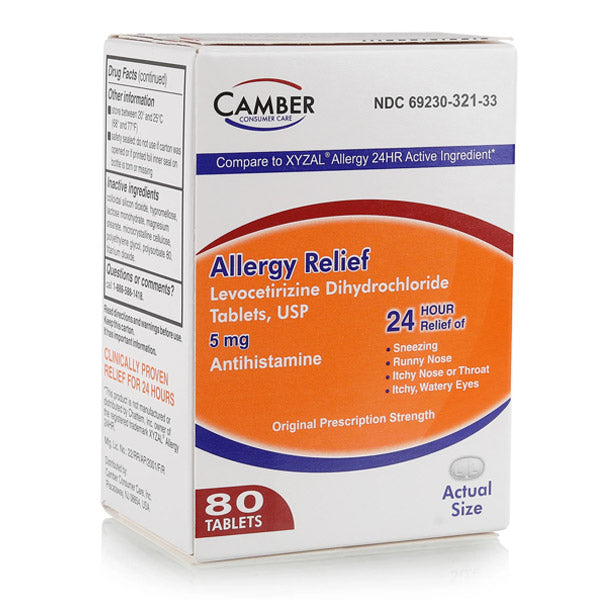 LEVOCETIRIZINE DI HCL 5MG 80