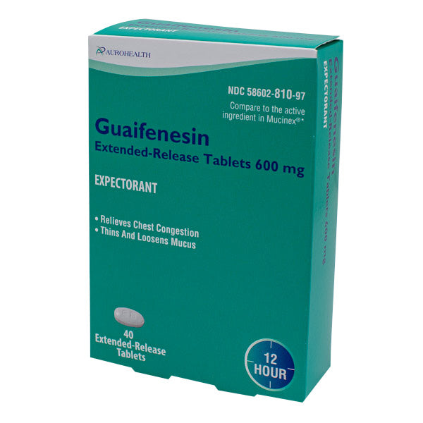 GUAIFENESIN ER 600MG 40