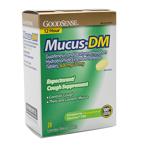 GUAIFENESIN 600/DM 30MG 20