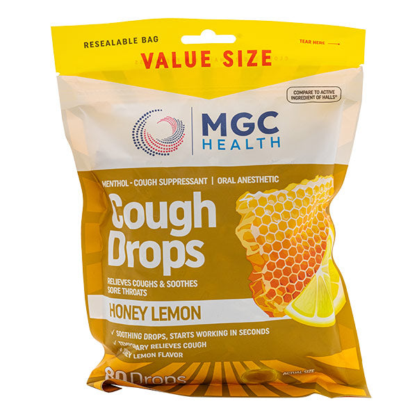 COUGH DROPS HONEY LEMON 80