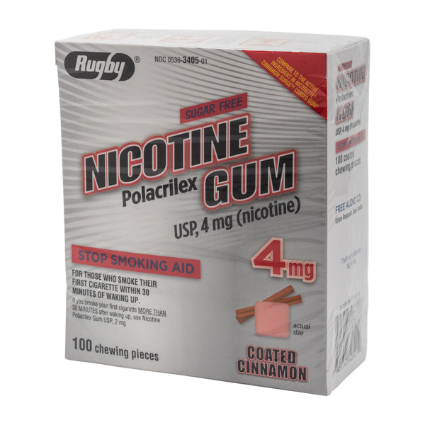 NICOTINE GUM CINNAMON COAT 4MG 100