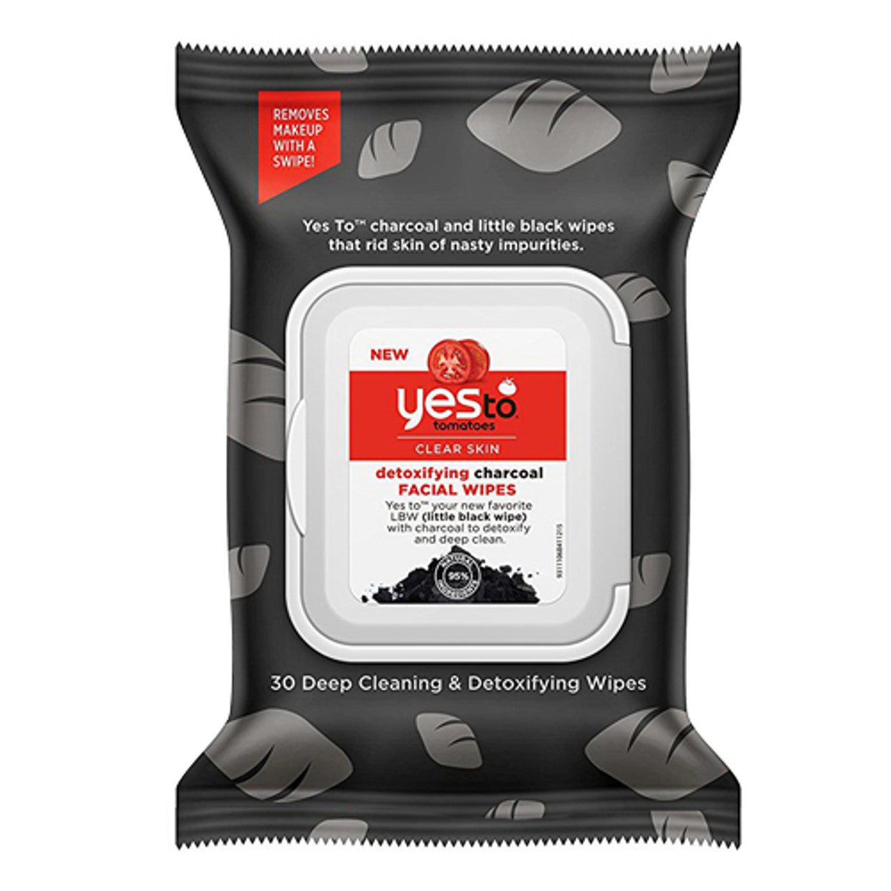 Yes To Tomatoes Clear Skin Detoxifying Charcoal Facial Wipes, 30 Ea