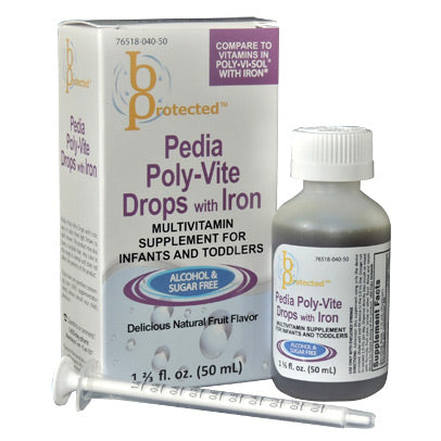 BAYSHORE PEDIA POLY-VITE W/IRON DROPS 50ML DROPS