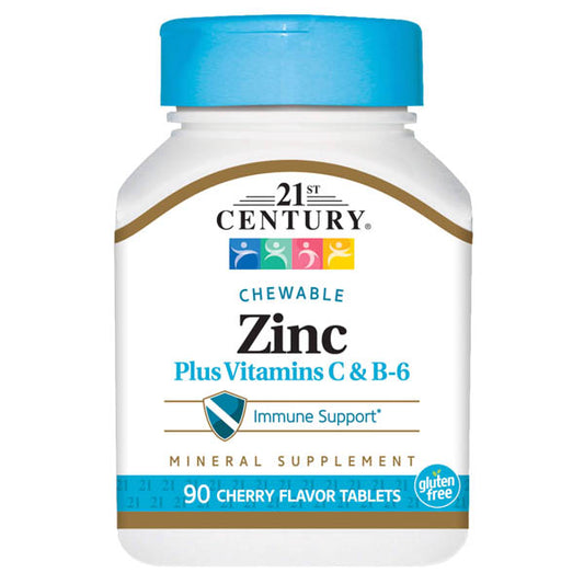 21ST CENTURY ZINC CHEW  15MG W/Vitamin C&Vitamin B6 90 TABLET