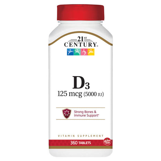 21ST CENTURY Vitamin D 5000IU 360 TABLET