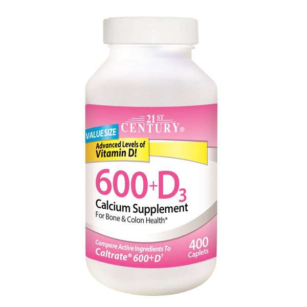 21ST CENTURY CALCIUM 600 + Vitamin D 400 CAPLET