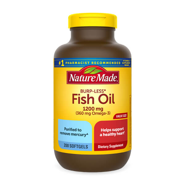 FISH OIL 1200MG BURP-LESS 200