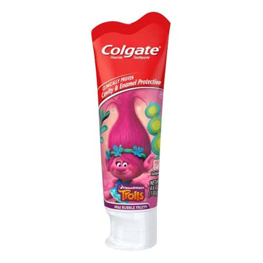 Colgate Kids Toothpaste Trolls Bubble Fruit CaVitamins y Protection, 4.6 oz