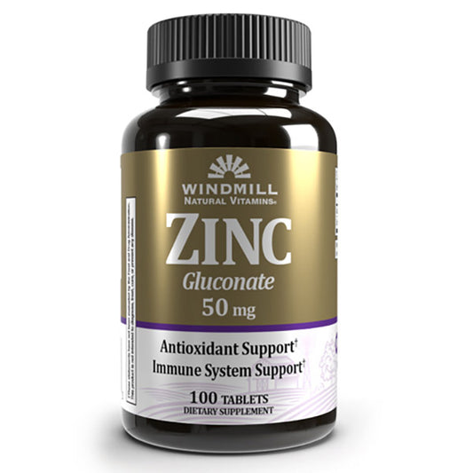 ZINC AS GLUCONATE 50MG 100