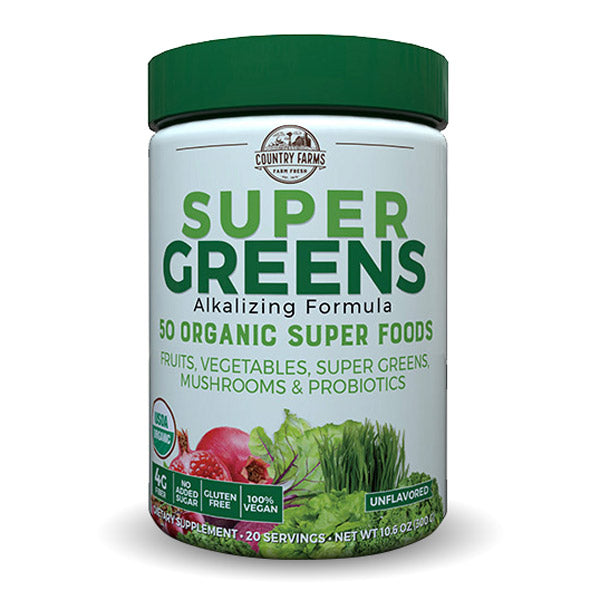 SUPER GREENS DRINK MIX NATURAL 280GM