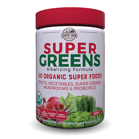 SUPER GREENS DRINK MIX BERRY 280GM