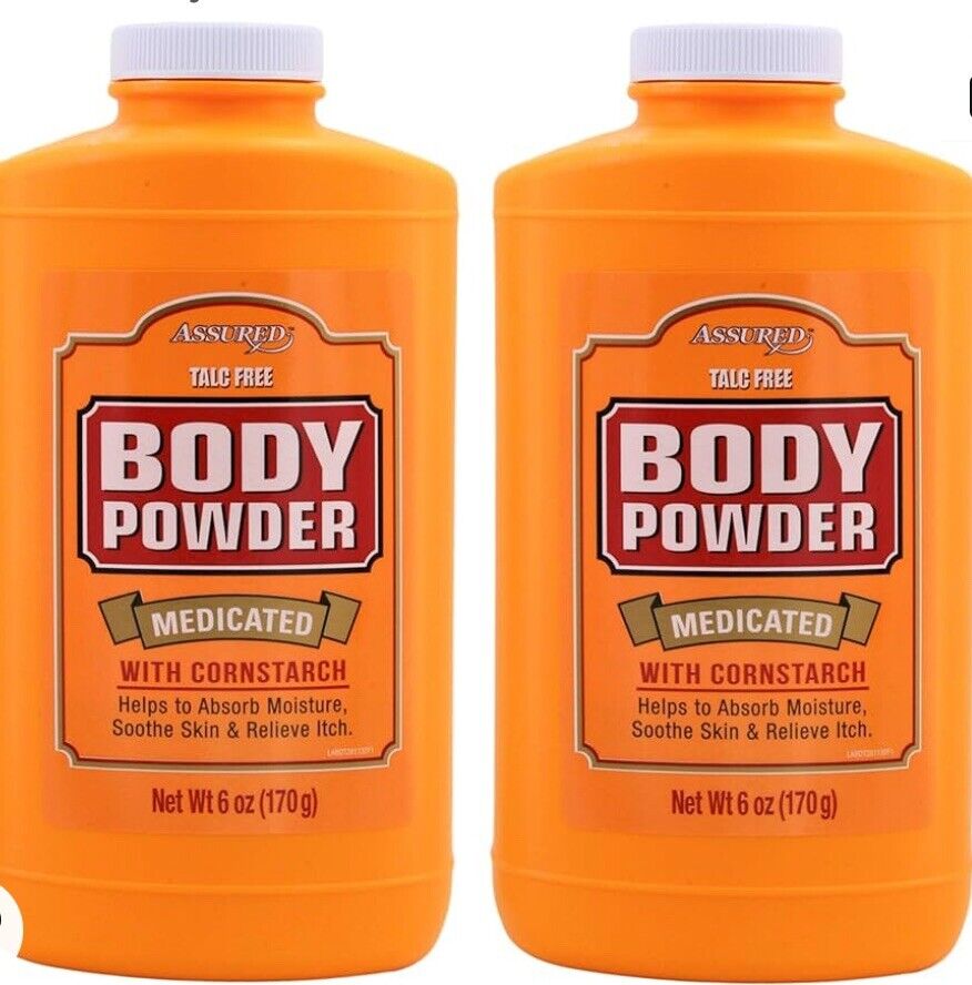 Perfect Purity Medicated Body Powder With Cornstarch 6oz Lot Of 2