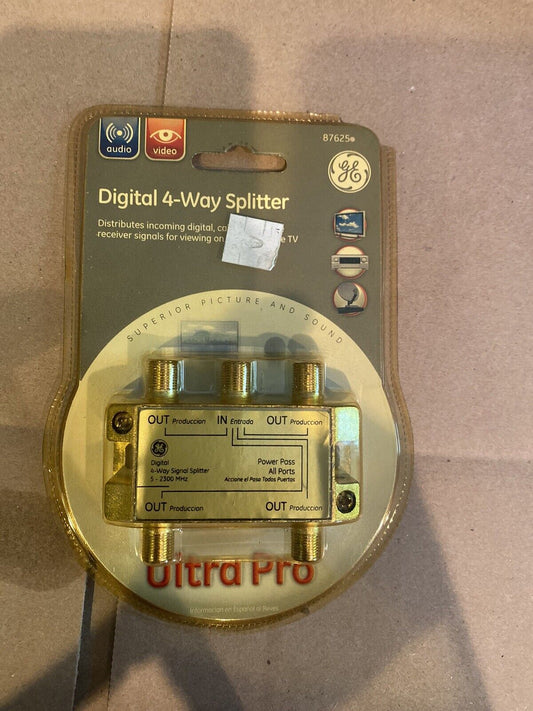 Digital Four Way Splitter Model No. 87625 Ultra Pro General Electric