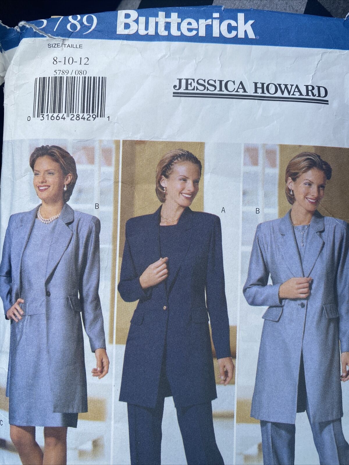 Butterick Jessica Howard pattern 5789 Misses Jacket Top Skirt Pants s 8-12 uncut