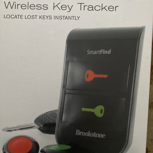 Brookstone Wireless Key Tracker 595058 Locate Lost Keys instantly NEW