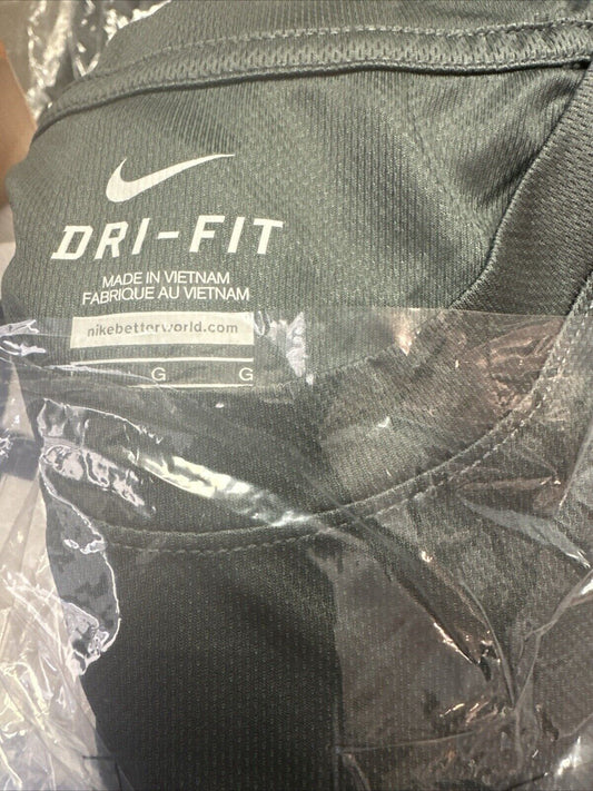 Nike Mens Small  Dri Fit Miler Training Shirt 573893-060 Dark Gray