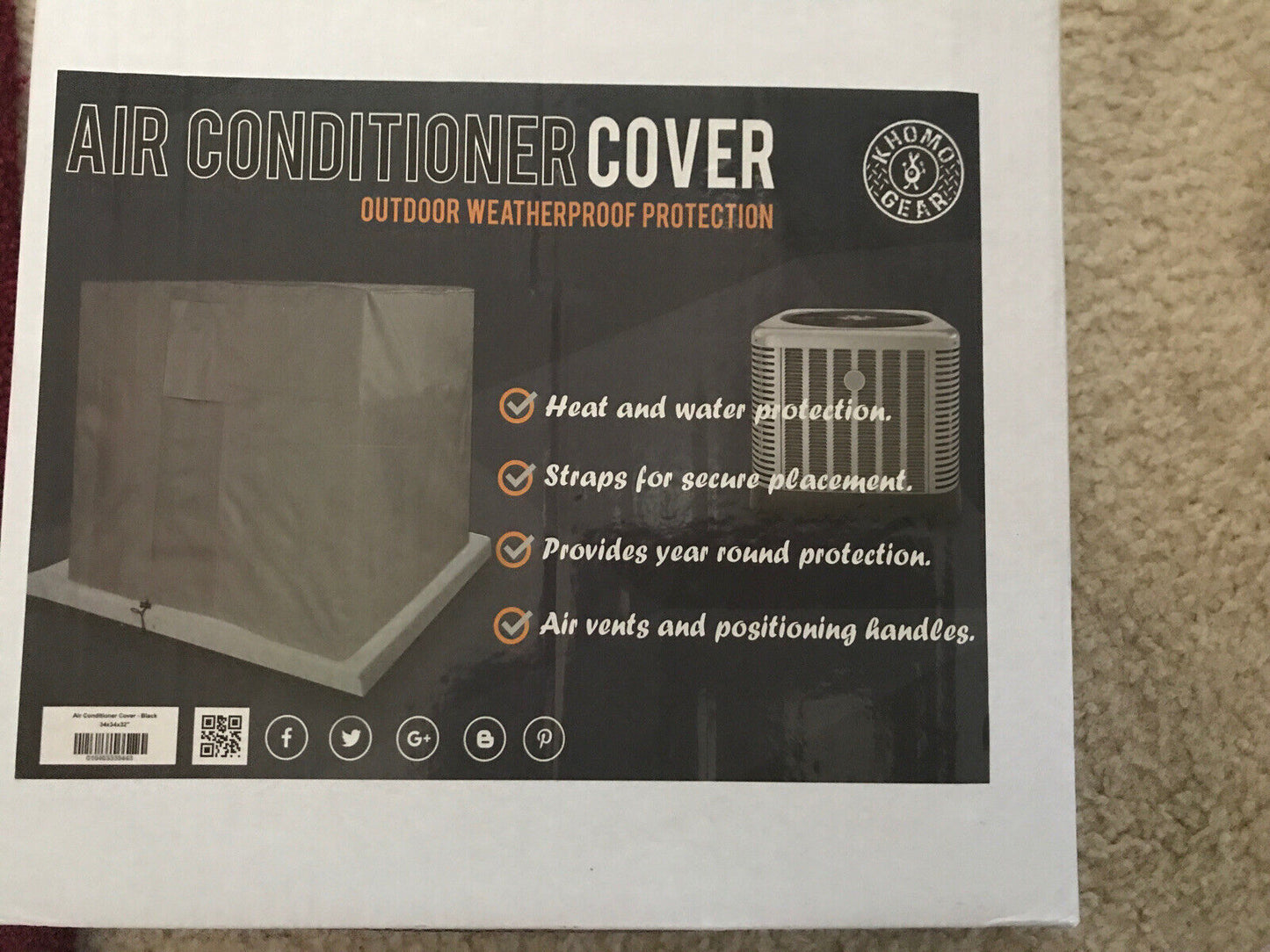 Air Conditioner Cover 34x34x32
