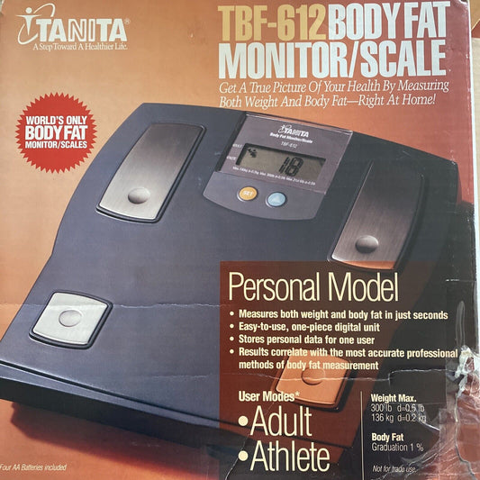 Tamita tbf-612. Weight & Body Fat Monitor Scale