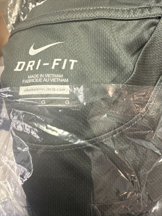 Nike Dri Fit Training Short Sleeve Shirt Size L 573893-060 Dark Gray