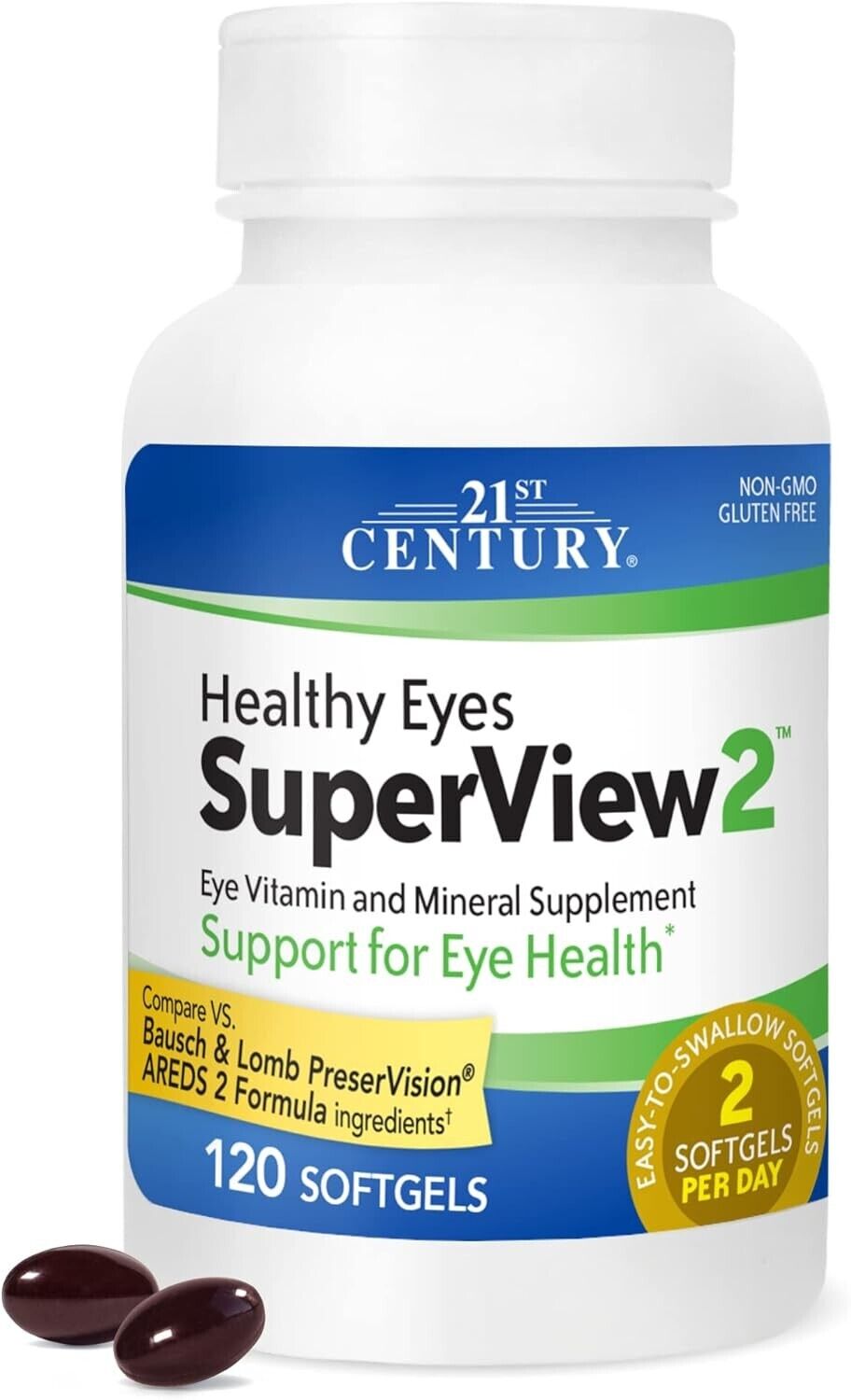Healthy Eyes SuperVision2, 120 Softgels  exp 2026
