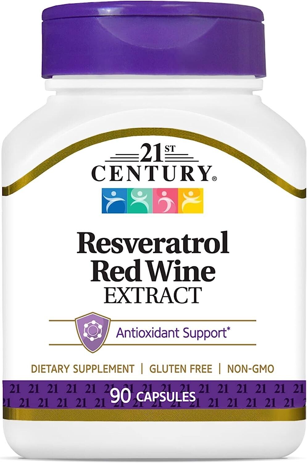 21st Century Resveratrol Red Wine Extract Capsules 90 Count  