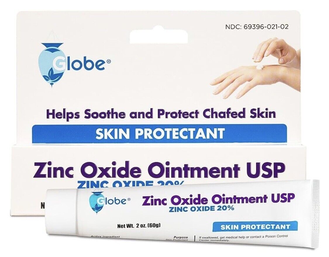 Zinc Oxide Ointment 20%  2 oz Tube (2 Pack) (Total 4 oz)