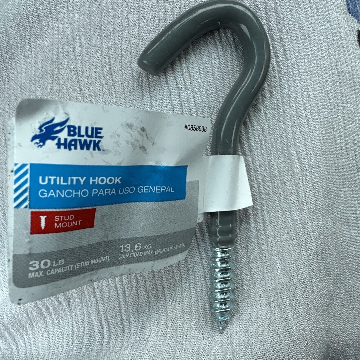 Everbilt 3-3/4 in. Vinyl Coated Steel Screw-In Plant Hook 30 lbs 01212