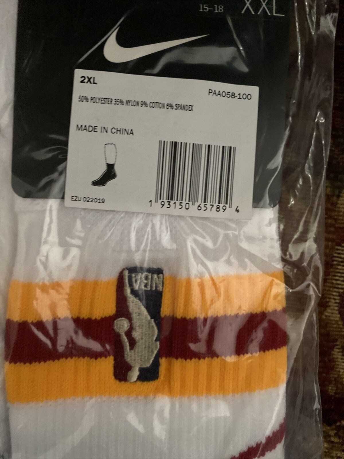 Nike NBA authentic Ankle High Socks PAA058-100