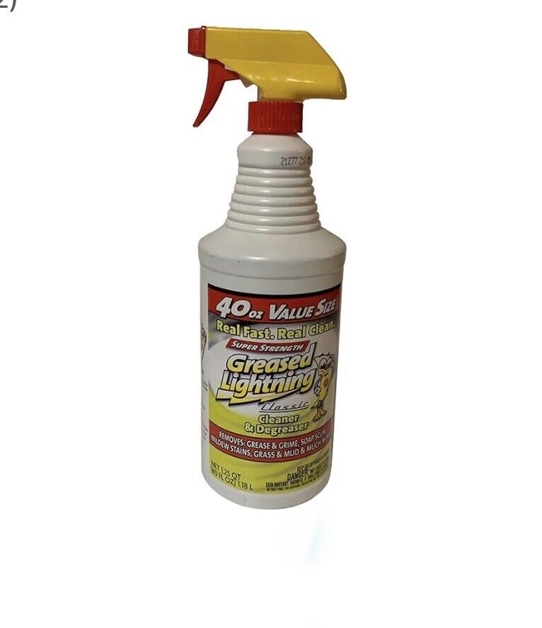 Greased Lighting Super Strength Cleaner & Degreaser (40oz) (2 Spray Bottles)