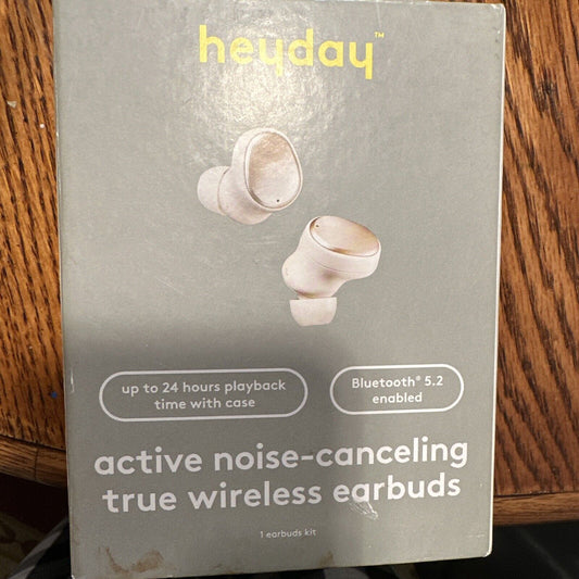 Brand New Heyday Active Noise Canceling True Wireless Earbuds Stone White